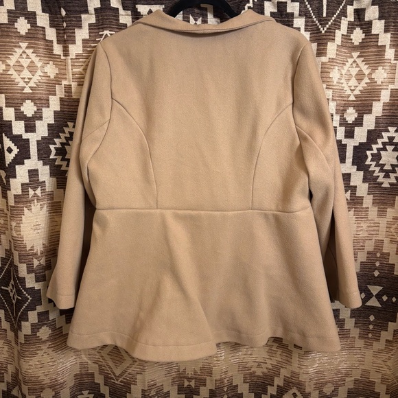 Women’s SHEIN Peacoat, Buttons, Tan, Size 0XL - Picture 5 of 6